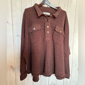 Free People FP Beach Rowan Scorpio Pullover Sweater Top Size Medium